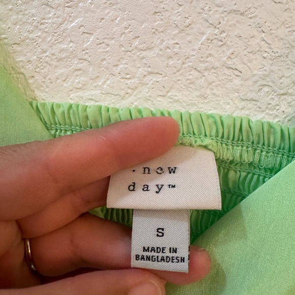 a new day Lime Green Tiered Spaghetti-Strap Maxi Dress - Picture 7 of 10